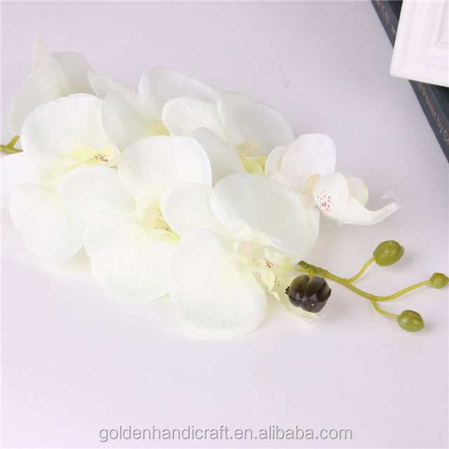 Wholesale artificial flowers 7 heads silk butterfly orchids