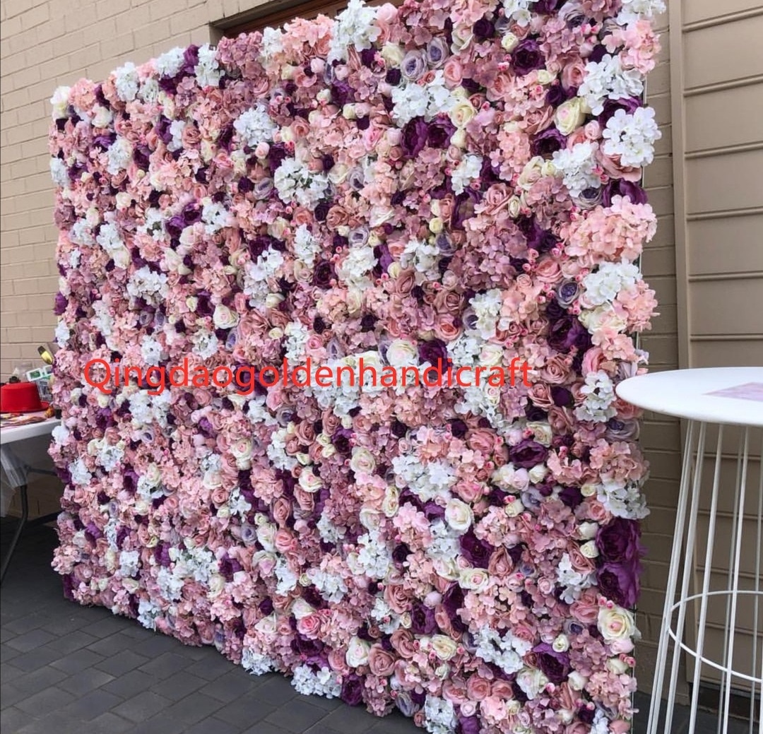 Wedding Decorative Backdrop Panels Artificial peony flower wall