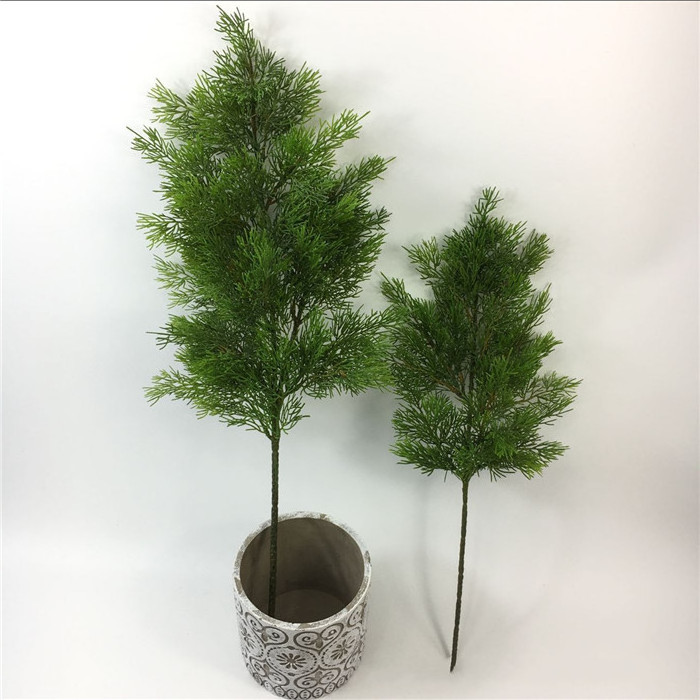 D3108 Wholesale Artificial Cypress Plastic Pine Branch For Wedding Decoration