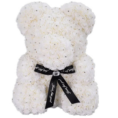 AI-076 Wedding Best Gift Rose Flower Teddy Bear Diamond Styrofoam Bear