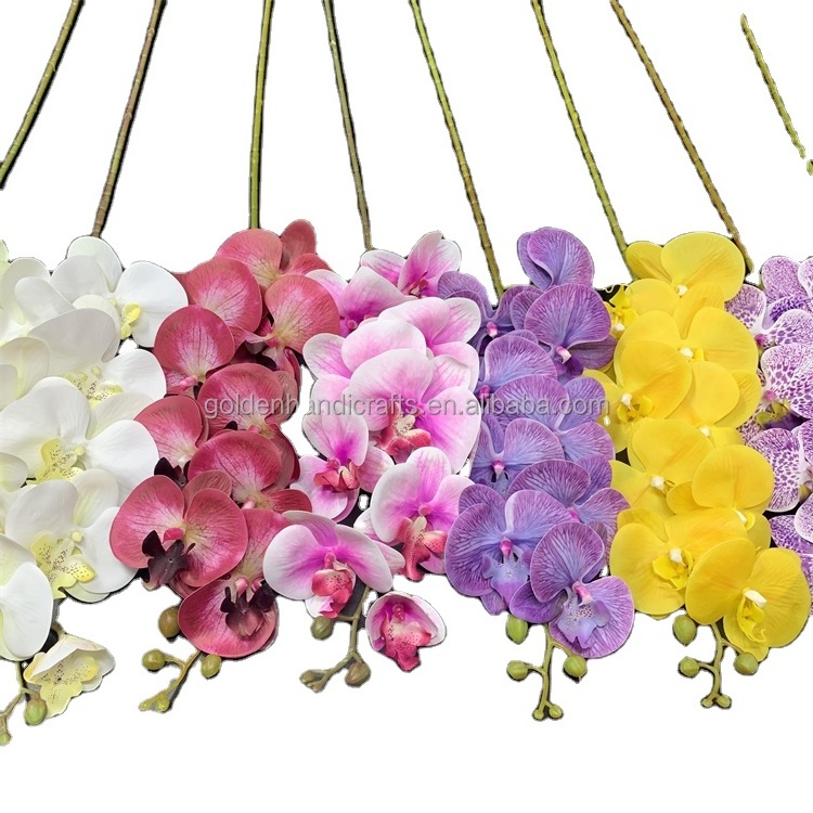 QSLH Ti230 real touch phalaenopsis plant flower 3d orchid flowers artificial butterfly orchid for home decor