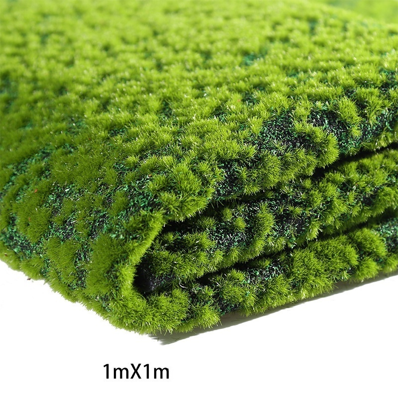 Synthetic Vertical Green Wall Artificial Plant Grass Wall Panel Backdrop 1m Faux Moss Turf Carpet Green Grass Wall Decor