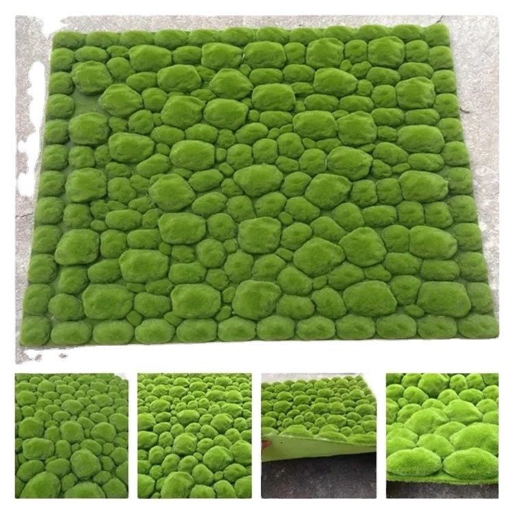 Wholesale Realistic Turf Artificial Grass Wall Moss Grass Wall Backdrop Rug Landscape Decoration 100 Cm Vertical Moss Carpet