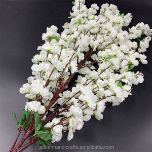 QSLH-Ar260 Artificial 30 forks peach blossom branches cherry blossoms flowers living room decoration interior decoration