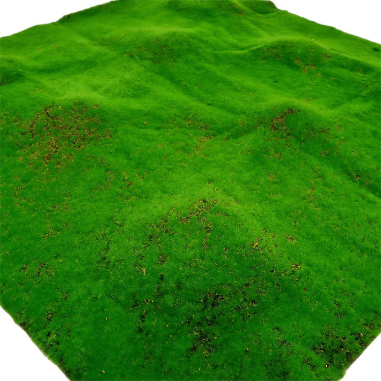 Realistic Moss Green Grass Wall Decor Landscape Vertical Plants Carpet Turf Backdrop 1m Artificial Grass Wall Panels For Party