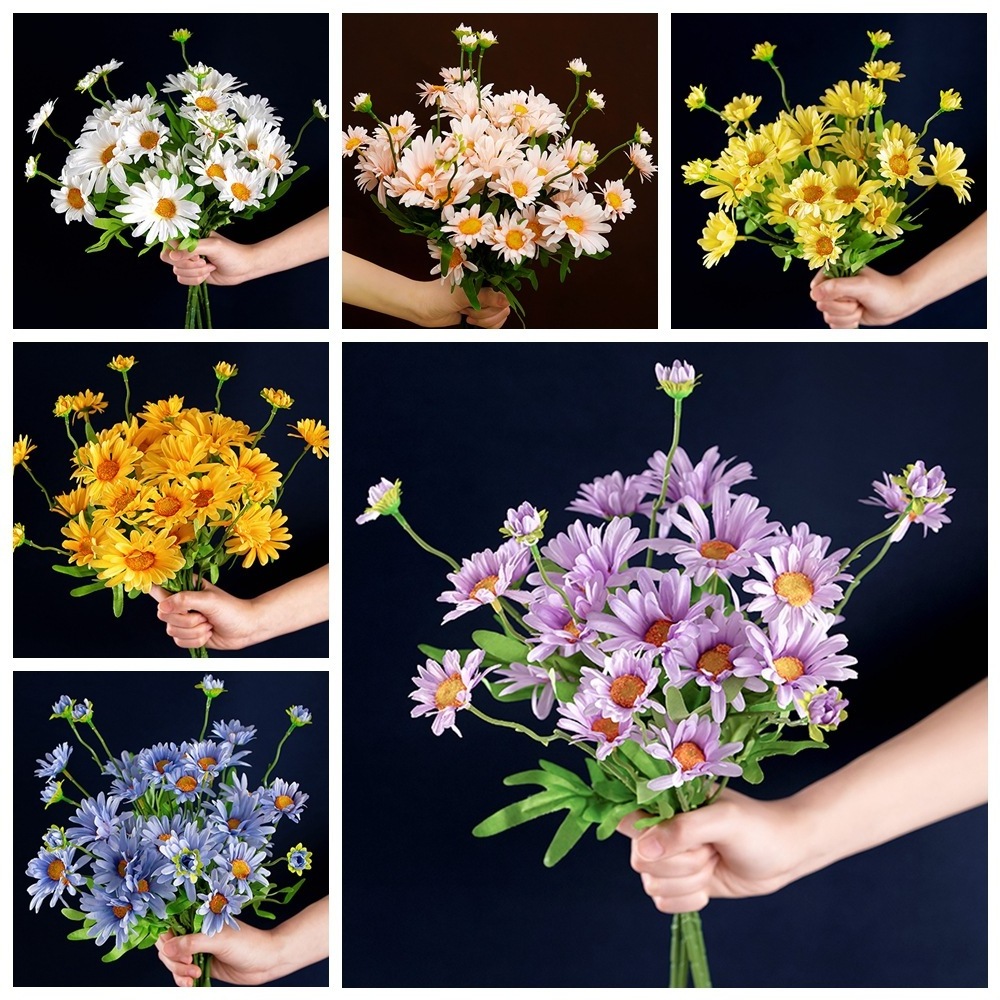 Artificial Small Daisy Flowers Event Decoration Flower Arrangement Flower Fillers Chrysanthemum Daisy for Home Decoration