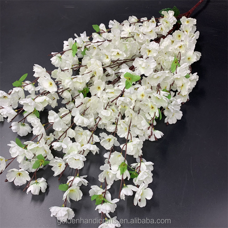 QSLH-Ar260 Artificial 30 forks peach blossom branches cherry blossoms flowers living room decoration interior decoration