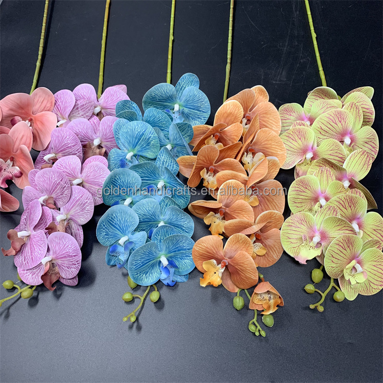 QSLH Ti230 real touch phalaenopsis plant flower 3d orchid flowers artificial butterfly orchid for home decor