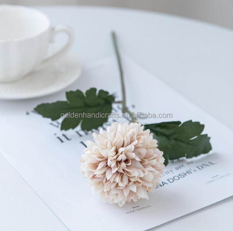 High Quality Long Stem Artificial Flowers Artificial Dandelion Silk Dandelion Ball Flower For Home Decor