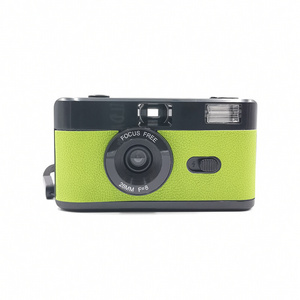 New Chinese 35mm Film Manual Camera Professional Reusable Film Camera with Flash Various Color with 1PC AA Battery