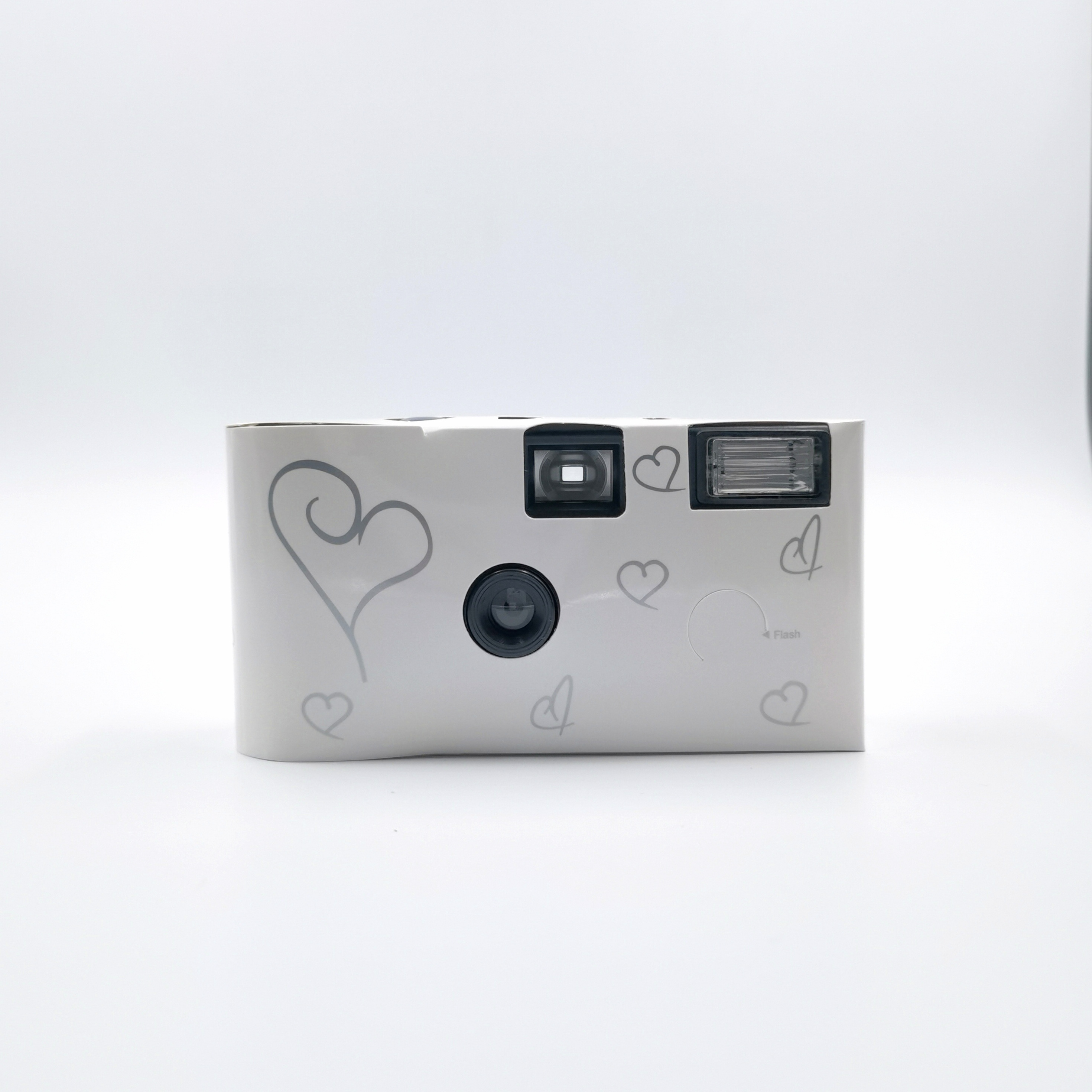 35mm Film Disposable Camera with Flash Pre-load 16EXP Color Film Build in Alkaline Battery with Wedding Party Design