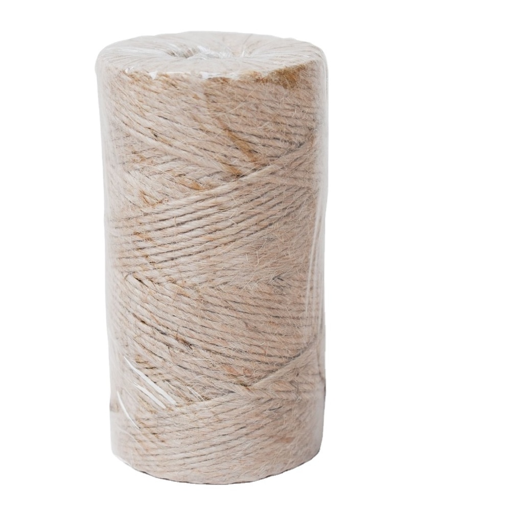 100% Natural Top Good Hessian Sacking Manufacturer Natural Twisted Cheap Price Quality Natural Jute Yarn From Bangladesh