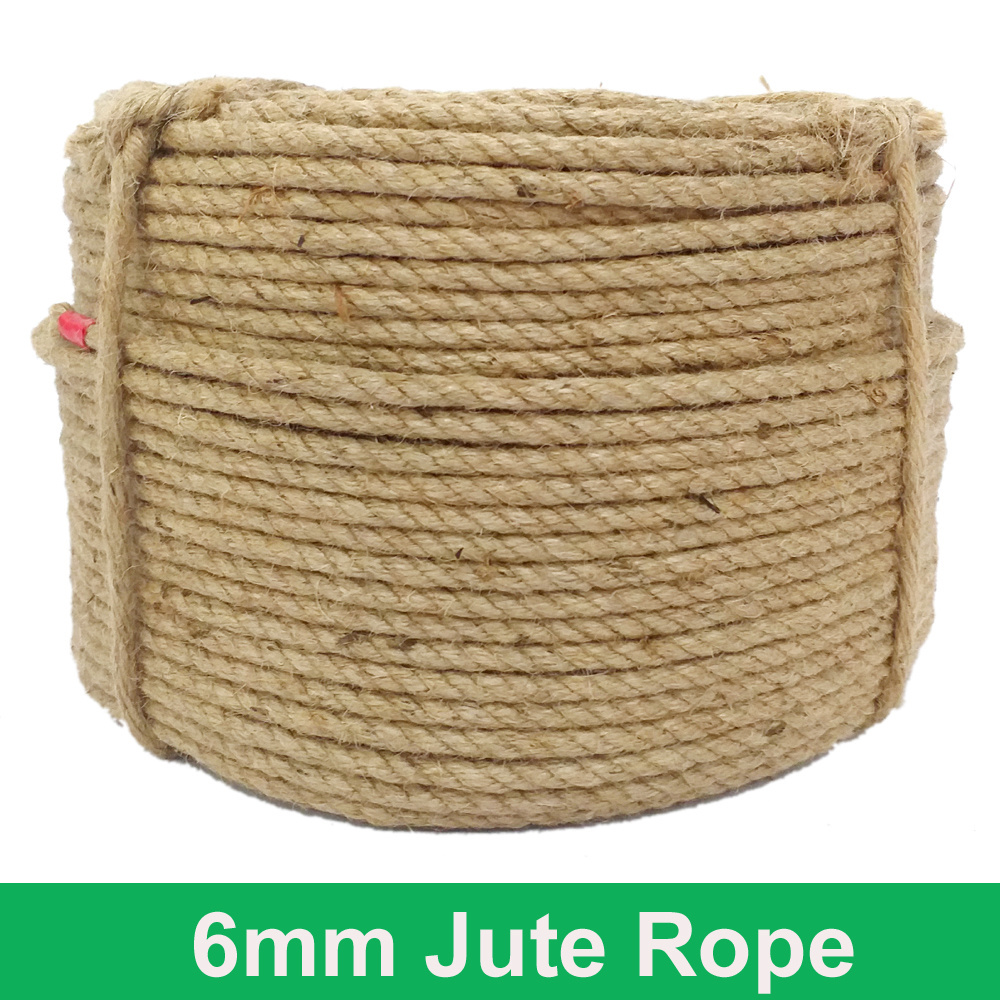 High quality hard twisted 6mm jute rope for shibari jute rope 6mm bondage jute rope Bangladesh