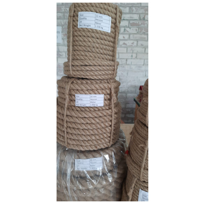 Wholesale Bulk Good Quality 100% Natural Jute Diy Decoration Cord Twine Sisal Manila Recyclable Packaging Jute Rope