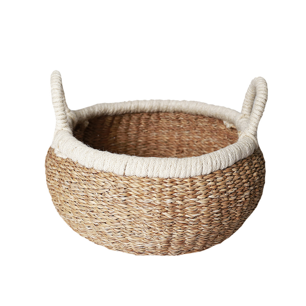 Reasonable storage Toys Clothing Decorative Containers Handmade Jute Rope and Woven seagrass basket in Bangladesh