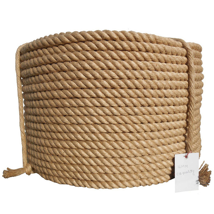 High quality hard twisted 6mm jute rope for shibari jute rope 6mm bondage jute rope Bangladesh