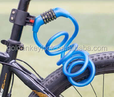 Bike Lock 5 digit changeable combination cable lock