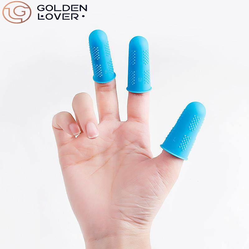 Silicone Finger Protectors Sleeve Tubes Caps Hot Glue Gun Finger Cover for Sewing Adhesives 50 PCS Hair Extension Finger Protect