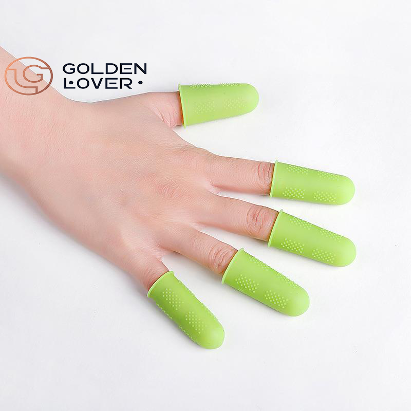 Silicone Finger Protectors Sleeve Tubes Caps Hot Glue Gun Finger Cover for Sewing Adhesives 50 PCS Hair Extension Finger Protect