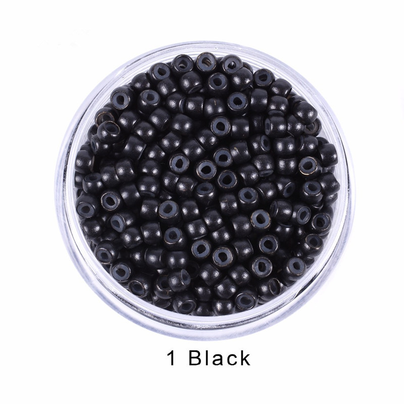 500pcs/jar 3.0mm nano Ring copper silicone beads hair extension tools nano micro tube ring For Nano TIp Hair Extensions