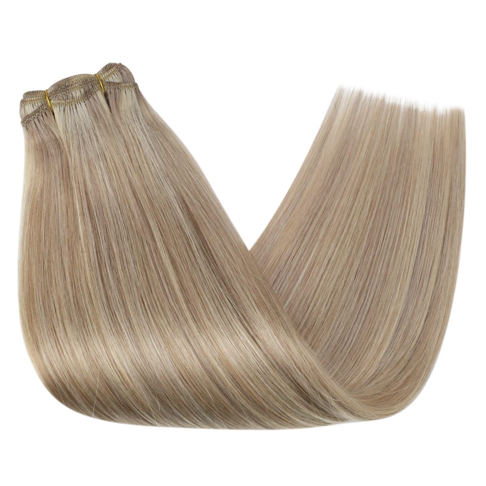 Hot Sale Remy Hair Extensions Machine Weft  100% Indian Remy Human Hair Double Drawn Virgin Hair Weft