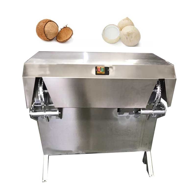 coconut sheller brown coconut processing machinery coconut shell breaking machine with low price