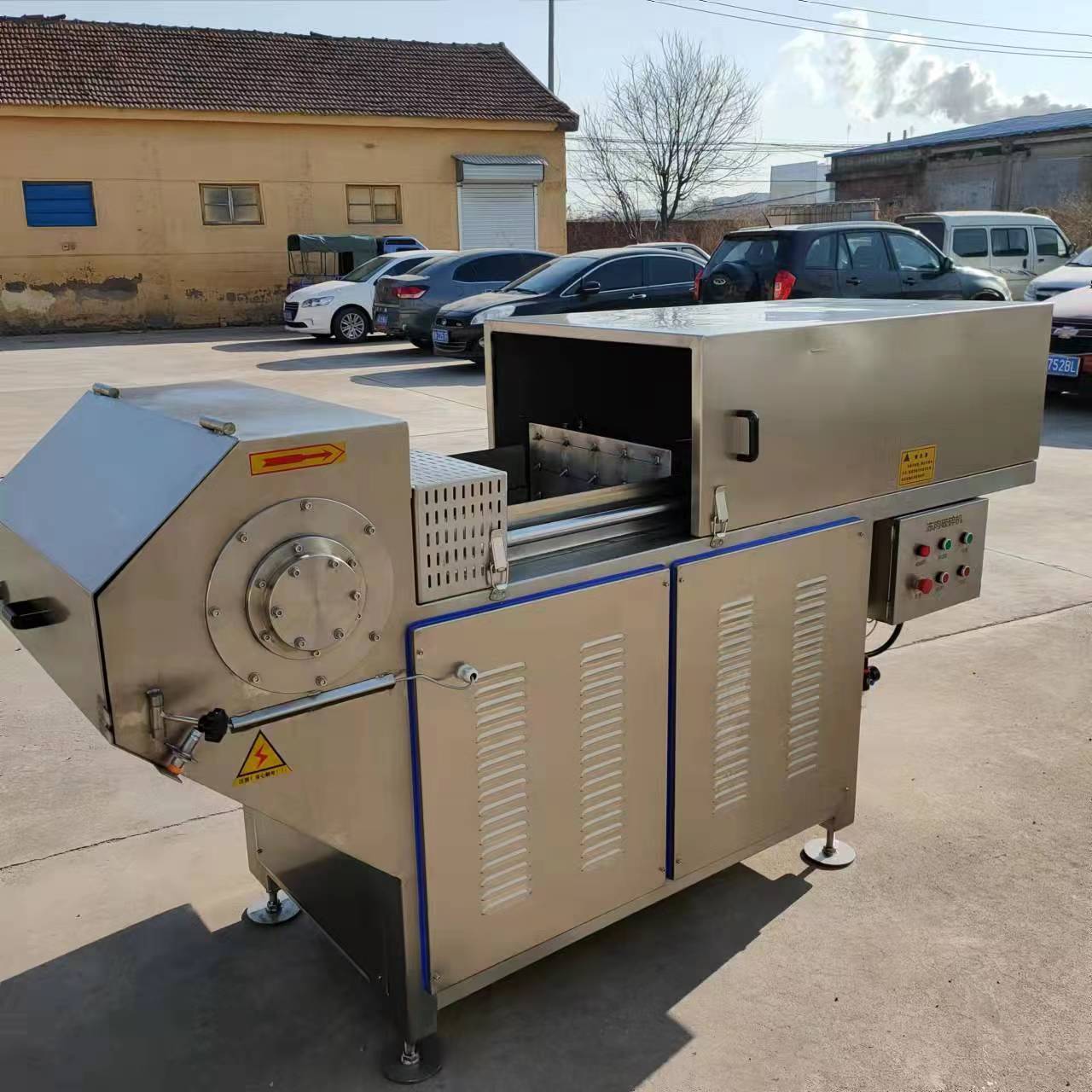 Commercial meat cutting machine for pork chicken beef chop Chicken Meat Fillet Cutting machine