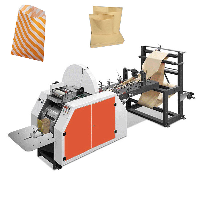 Full set paper bag production line craft paper bag making machine with printing