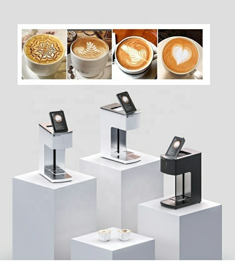 Automatic Colorful Inkjet Printers 3D DIY Food Cake Coffee Printer Machine digital bread coffee milk tea printing machine price