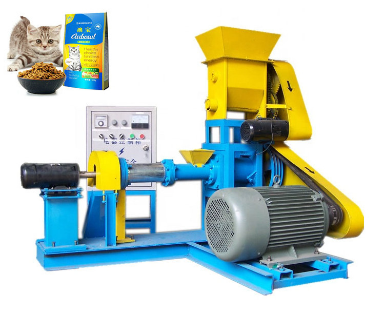 Fish Meal Puffing/Corn Soybean Pet Food Extruder/Animal Poultry Livestock Feed Pellet Making Mill Machine