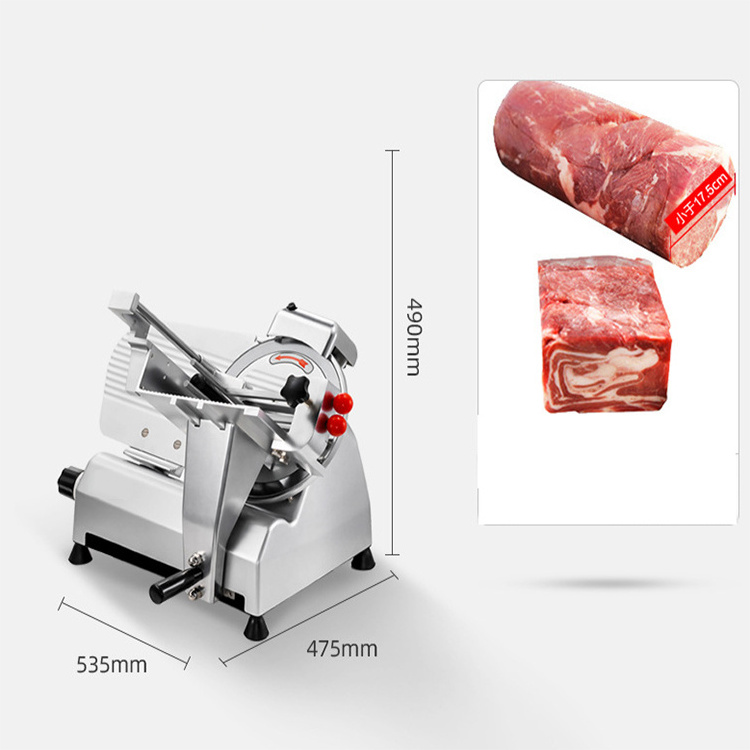 Desktop auto meat slicer bacon luncheon meat slicer manual frozen meat slicer