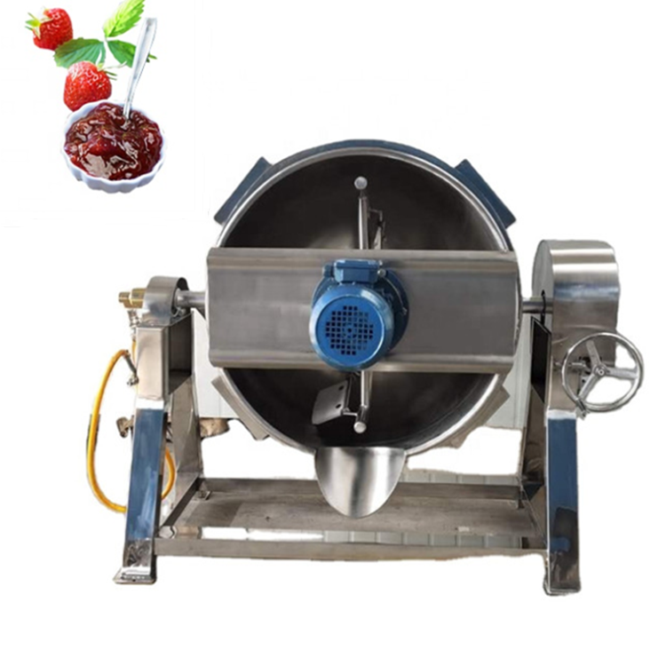 jacket kettle for tomato paste/jam/strawberry/sugar paste making cooking machine