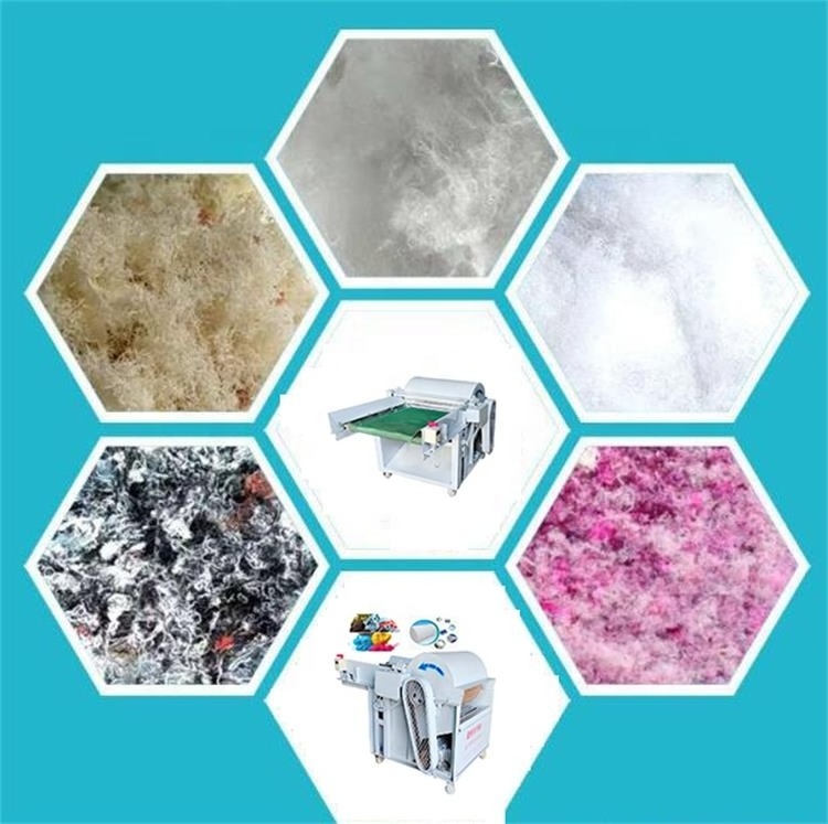 small Waste Clothes Recycling Shredder Cloth Leather Clothes Textile Fabric Shredder Pearl cotton machine used clothes shredder