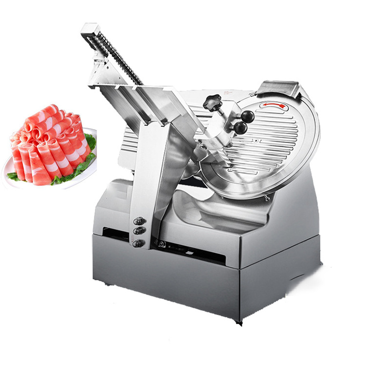 Desktop auto meat slicer bacon luncheon meat slicer manual frozen meat slicer