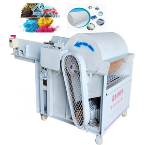 small Waste Clothes Recycling Shredder Cloth Leather Clothes Textile Fabric Shredder Pearl cotton machine used clothes shredder