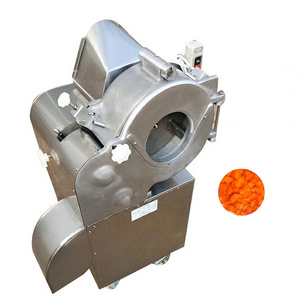 Electric vegetable okra cube cutting chopper slicer machine vegetable diced fruit cutting machine