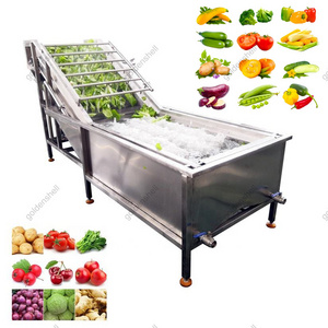 Industrial Bubble Tomato Corn Washing Line Fruit Washer Onion Vegetable Cleaning Machine