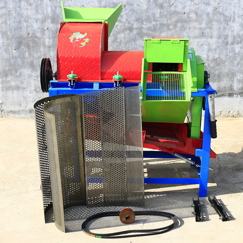 Electric Multifunction Small Portable Multi Crop Paddy Rice Wheat Maize Peeler Corn Sheller Thresher Machine