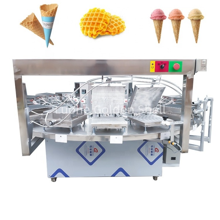 Hot Sale  Machine Makes Egg Waffles Roll Wafer Ice Cream Cone Making Machine  ice cream cone maker