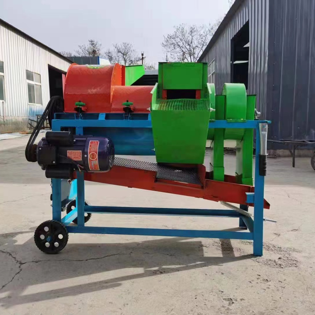 Electric Multifunction Small Portable Multi Crop Paddy Rice Wheat Maize Peeler Corn Sheller Thresher Machine