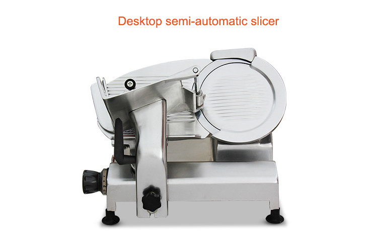 Desktop auto meat slicer bacon luncheon meat slicer manual frozen meat slicer