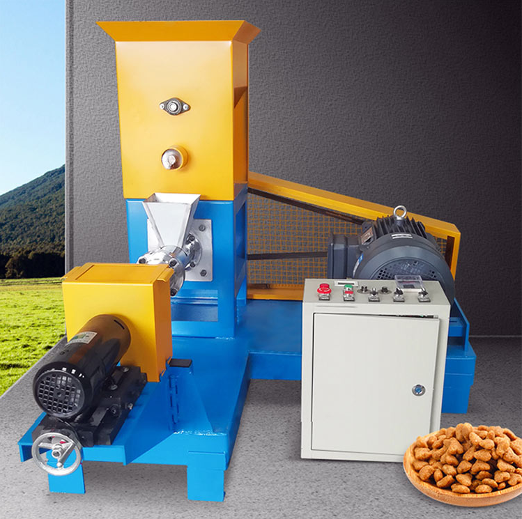 Fish Meal Puffing/Corn Soybean Pet Food Extruder/Animal Poultry Livestock Feed Pellet Making Mill Machine