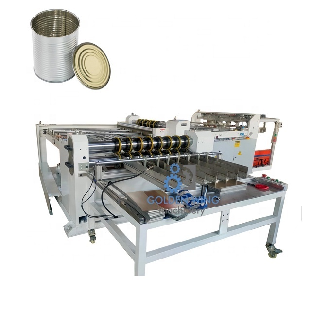 Tinplate Slitter Cutting Machine to Produce Tin Can Box Metal Paint Bucket Making Machine