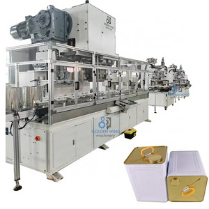 Automatic 18 liter Tin Container Packaging Machine Chemical Tin Can Making Machine