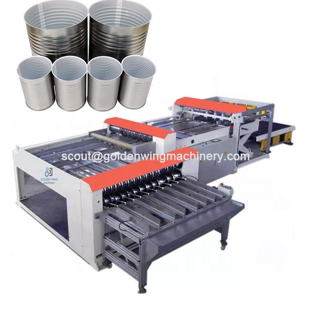 Tinplate Slitter Cutting Machine to Produce Tin Can Box Metal Paint Bucket Making Machine