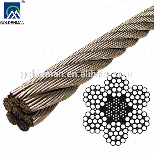 Diameter air craft cable 18-8 Stainless Steel wire rope 1 x 19