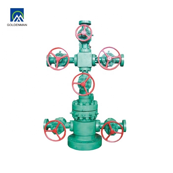 API wellhead and christmas tree equipment with tubing head, casing head, cross and gate valves