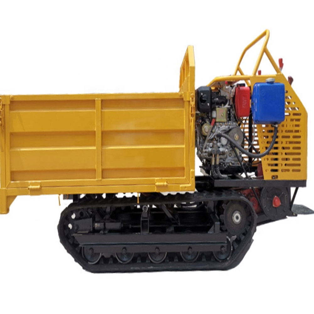 Mini crawler truck hydraulic crawler dump truck small tracked carrier