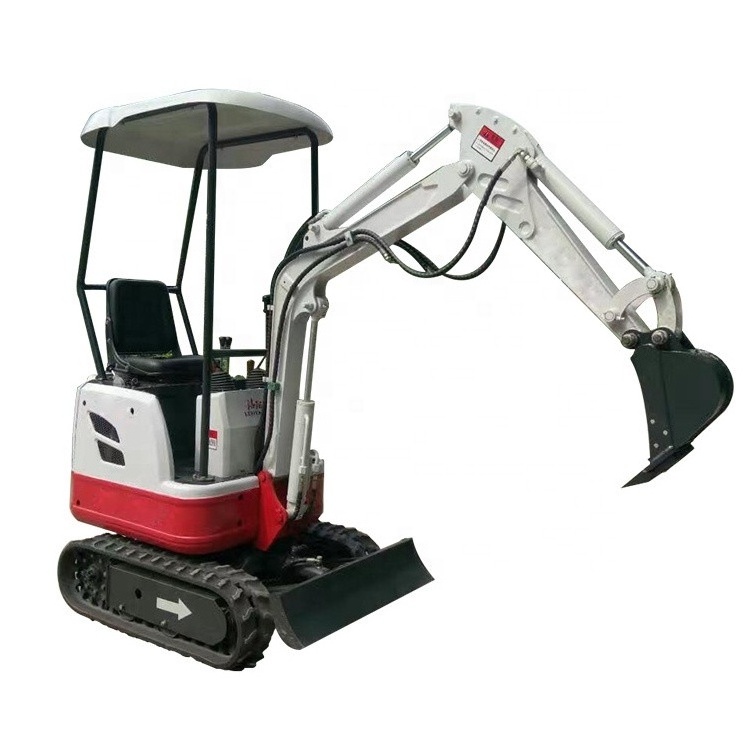 Fuel saving small excavator rubber tie mini excavator 1 ton prices