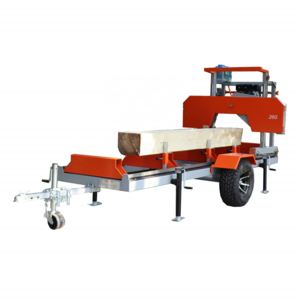 Sawmills Portable bandsaw mill with mobile wheels/ High Quality horizontal bandsaw sawmill